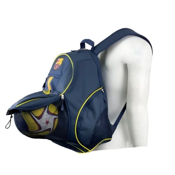 Icon Sports FC Barcelona Backpack with Soccer Ball Compartment - Picture 4 of 10
